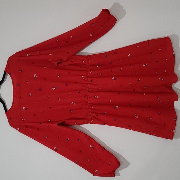 Floral red dress - Picture 3 of 4